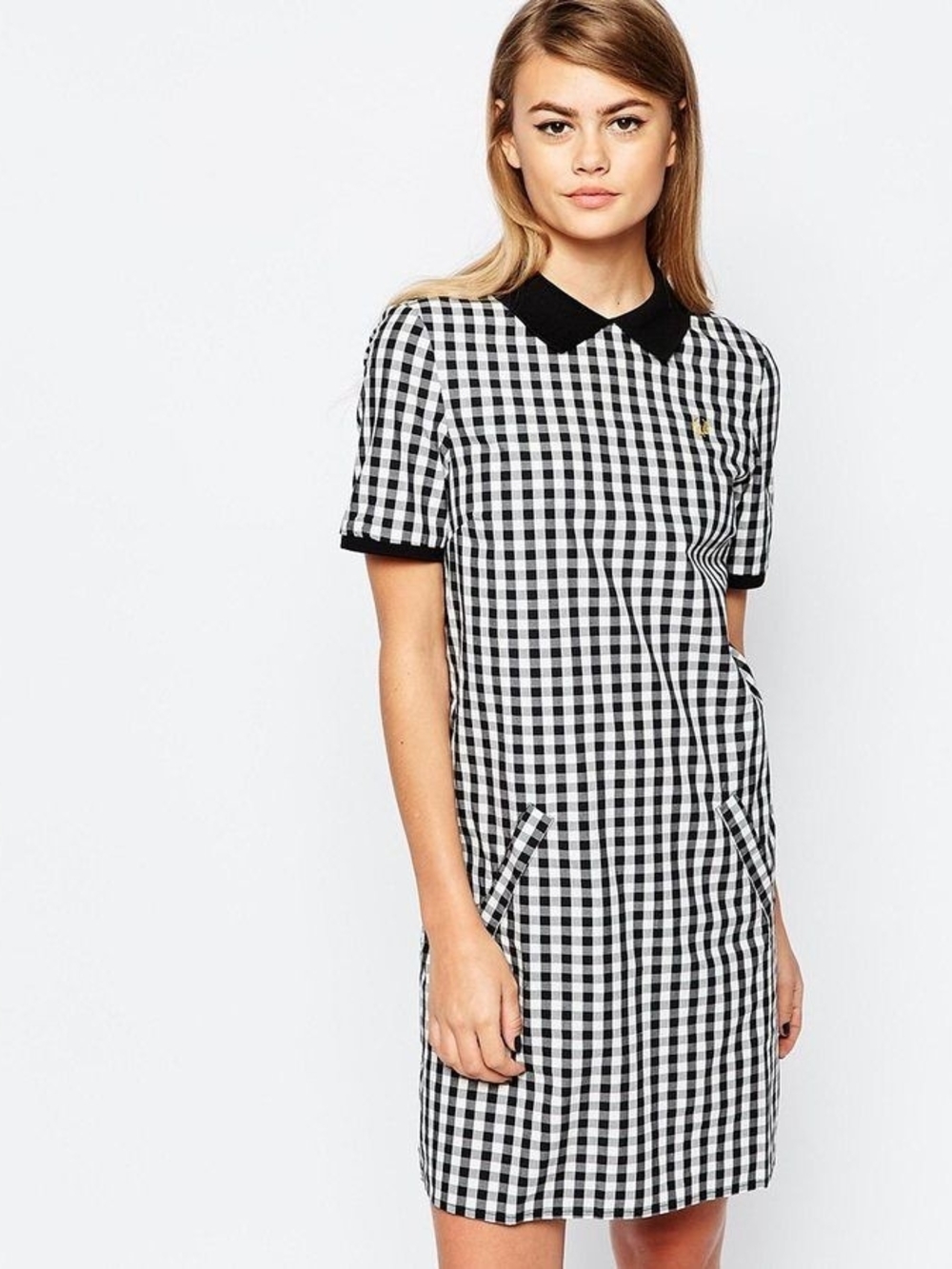 Fred Perry Gingham Polo Collar Dress